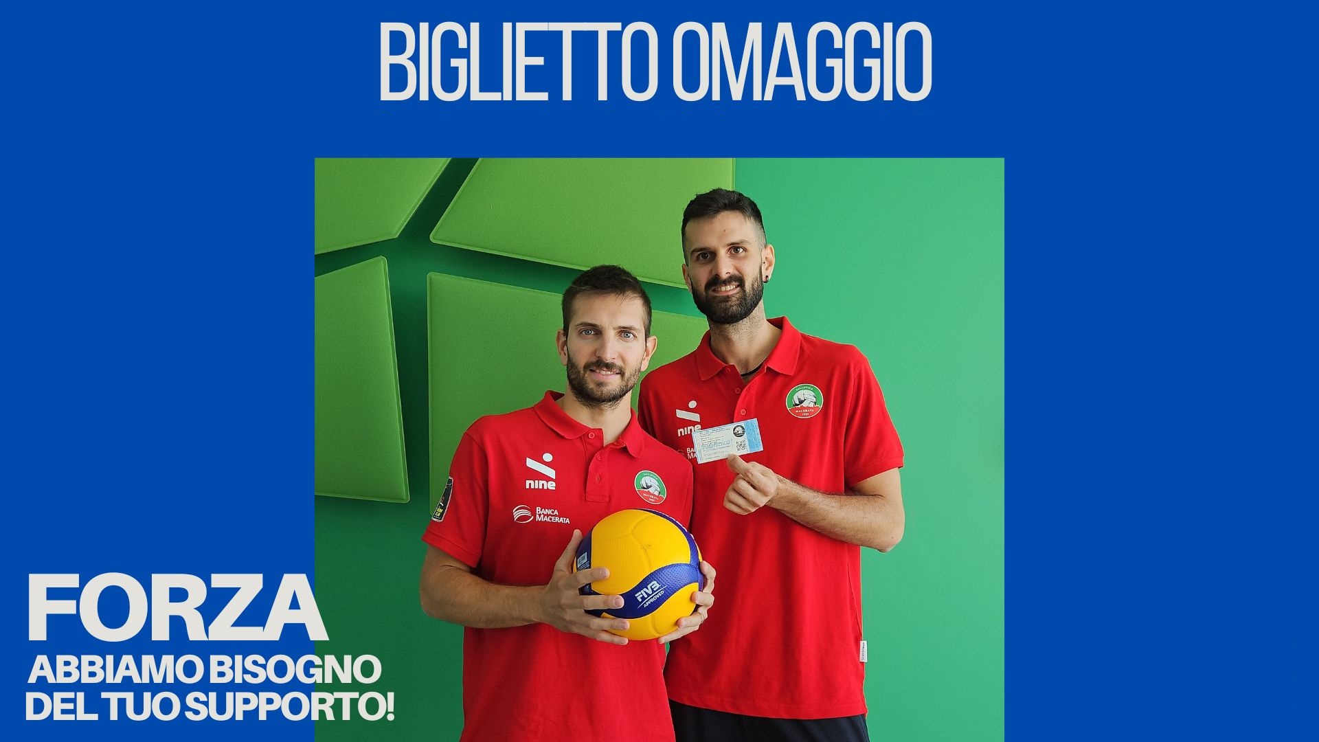 Volley Banca Macerata: scopri come ritirare il tuo biglietto omaggio | Banca Macerata 1